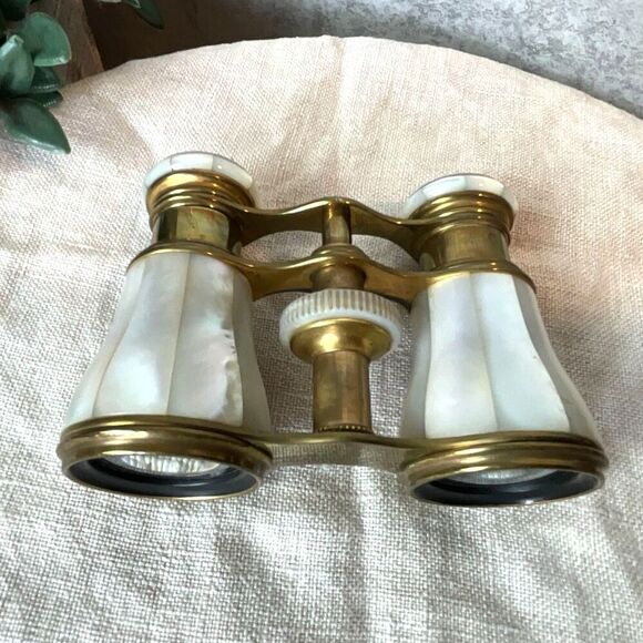 Lemaire Other - Lemaire Fabi Paris Mother of Pearl Opera Glasses Paris French Antique binoculars
